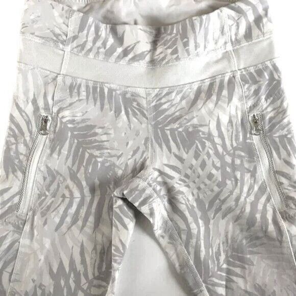 Lululemon Inspire Tight II Palm Camo White Nimbus Women's Size 4 Leggings 7/8 - Picture 11 of 13